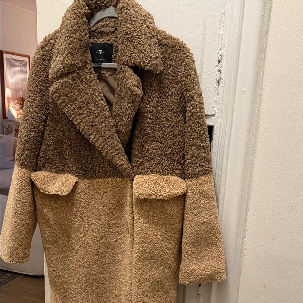 7 For All Mankind Two-Tone Teddy Jacket